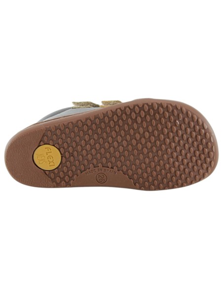 Botines barefoot Flexi Nens 9010-R Gris-Verede-Amarillo