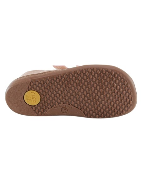 Zapatos barefoot Flexi Nens 9022-R Piso Respetuoso Rosa-Bronce