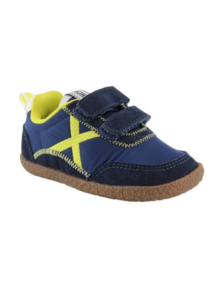 Zapatillas barefoot Munich Baby Koda Azul-Amarillo