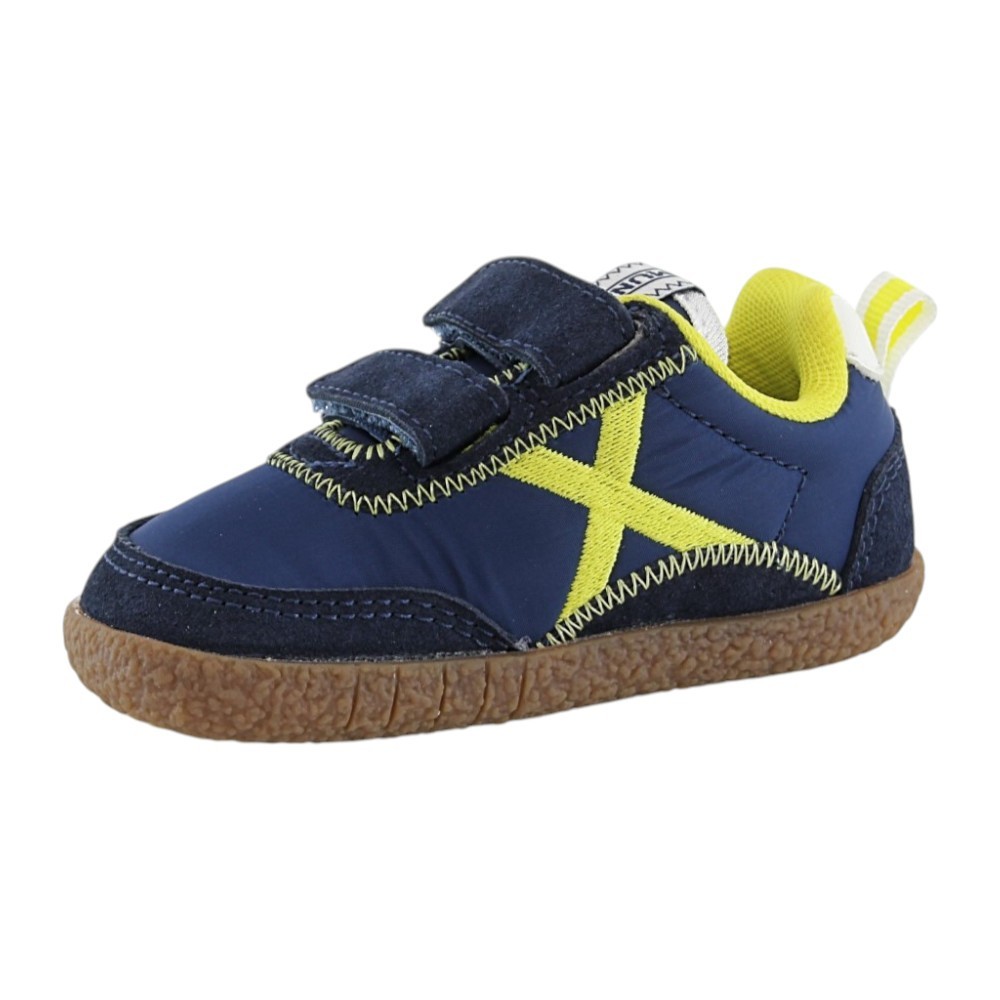 Zapatillas barefoot Munich Baby Koda Azul-Amarillo