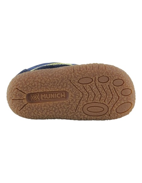 Zapatillas barefoot Munich Baby Koda Azul-Amarillo