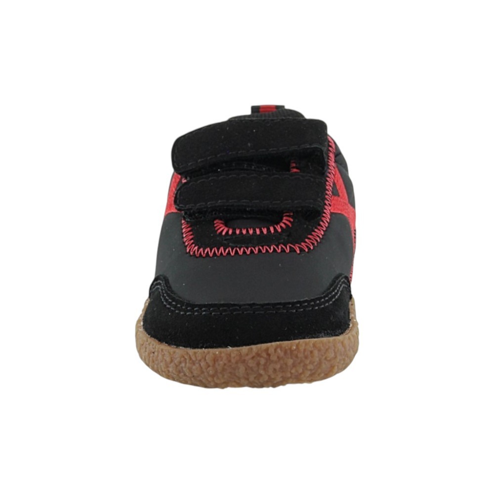 Zapatillas barefoot Munich Baby Koda Negro-Rojo
