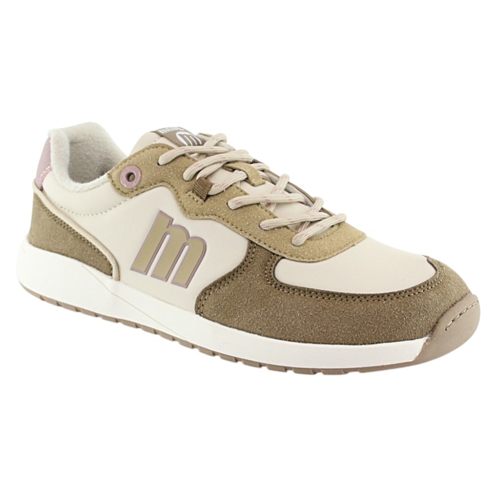 Zapatillas Mustang Free Apolo Beige-Plata