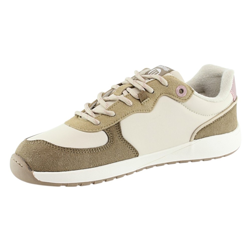 Zapatillas Mustang Free Apolo Beige-Plata