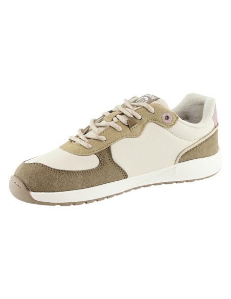 Zapatillas Mustang Free Apolo Beige-Plata