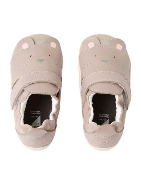 Zapatos respetuosos primeros pasos Bobux Squeaky Taupe