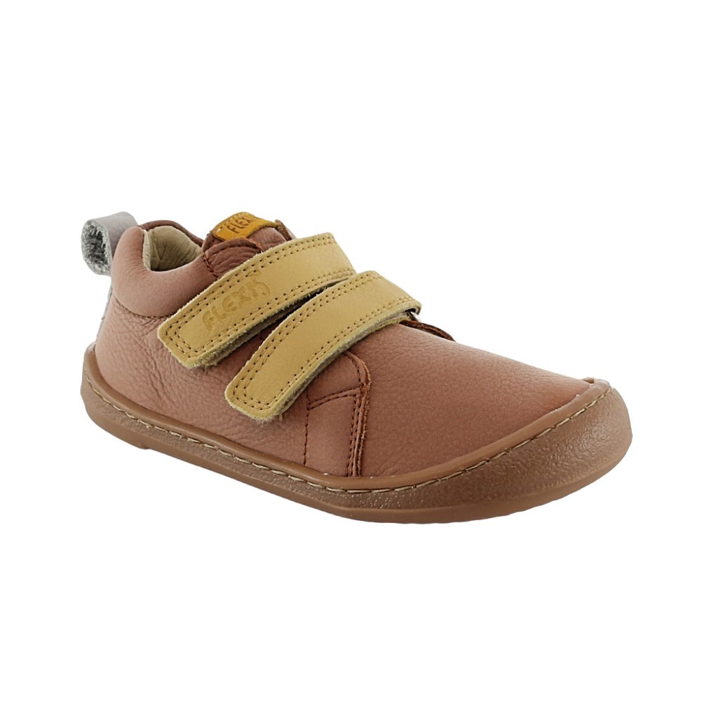 Botines respetuosos  Flexi Nens 9010-R Cuero-Mostaza