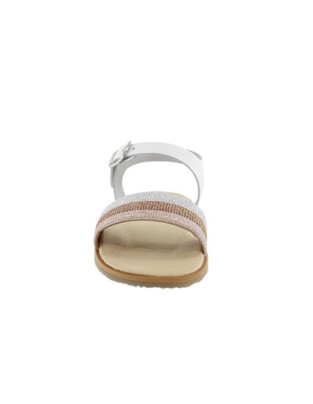 Sandalias Flexi Nens barefoot 5741 PRIME Brilli y blanco