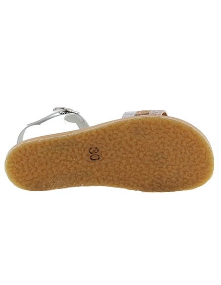 Sandalias Flexi Nens barefoot 5741 PRIME Brilli y blanco