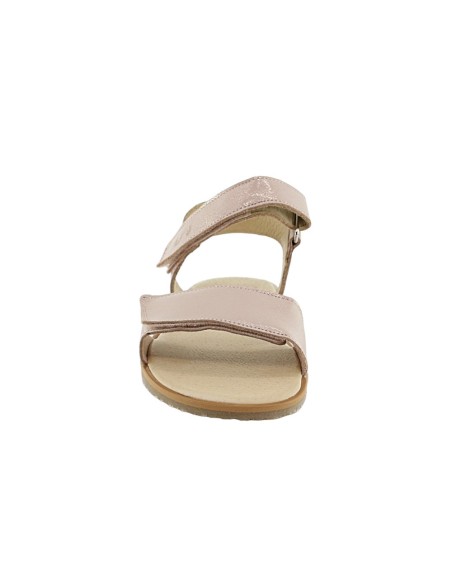 Sandalias Flexi Nens Barefoot velcro Rosa Metalizado