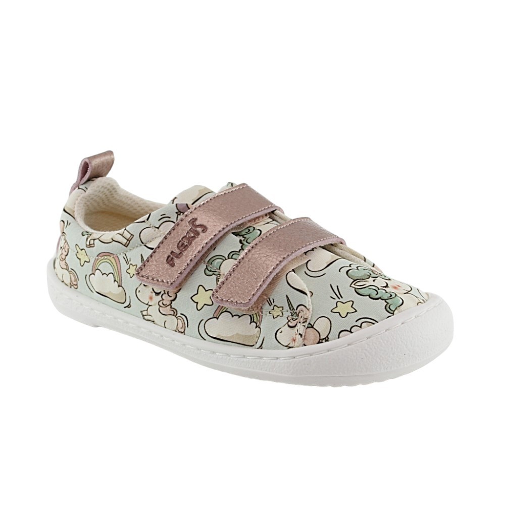 Zapatillas Barefoot Flexi Nens 9110-R Unicornios Rosa