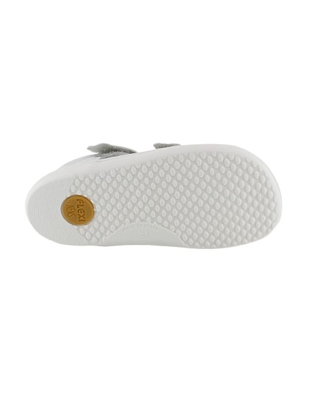 Zapatos barefoot Flexi Nens 9030-R Gris estrellas