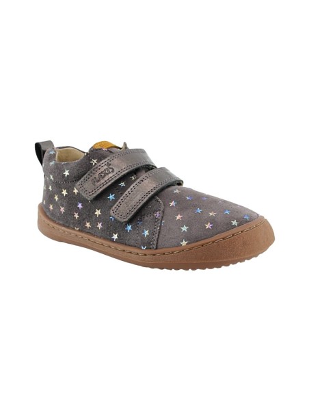 Botines barefoot Flexi Nens 9010-R Gris estrellas