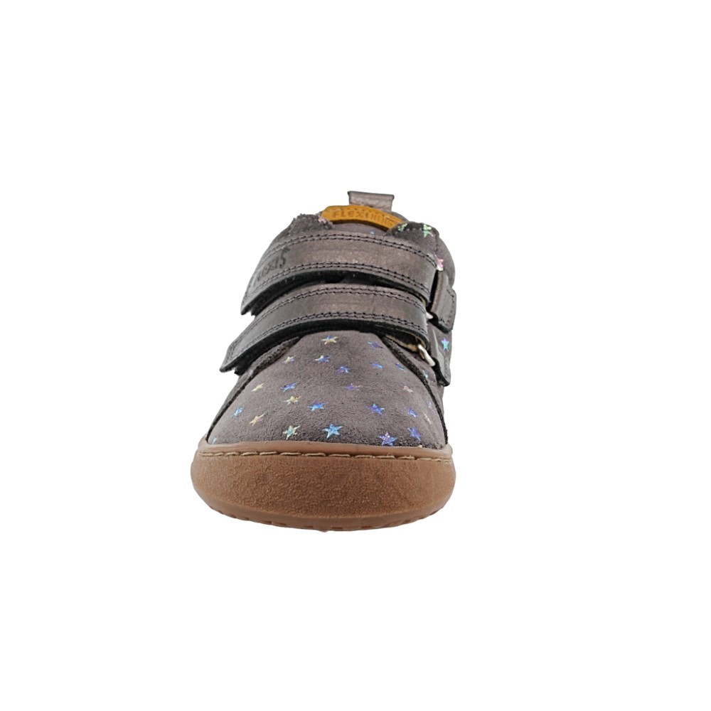 Botines barefoot Flexi Nens 9010-R Gris estrellas
