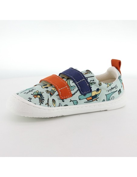 Zapatillas barefoot Flexi Nens 9110-R Surf Verde