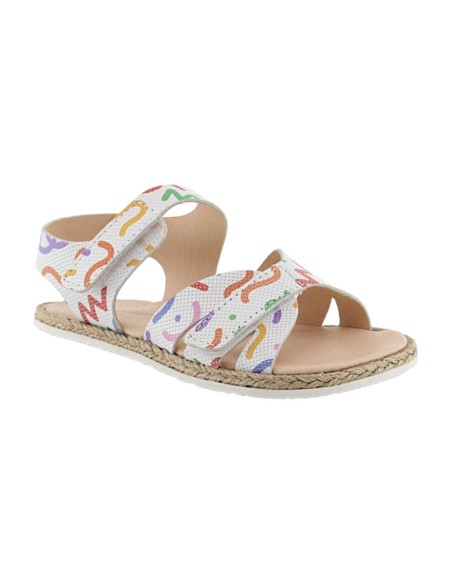 Sandalias barefoot Coqueflex Verea Blanco Multi