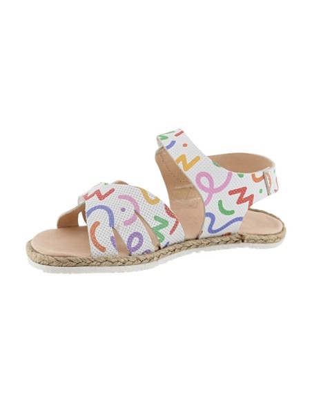 Sandalias barefoot Coqueflex Verea Blanco Multi