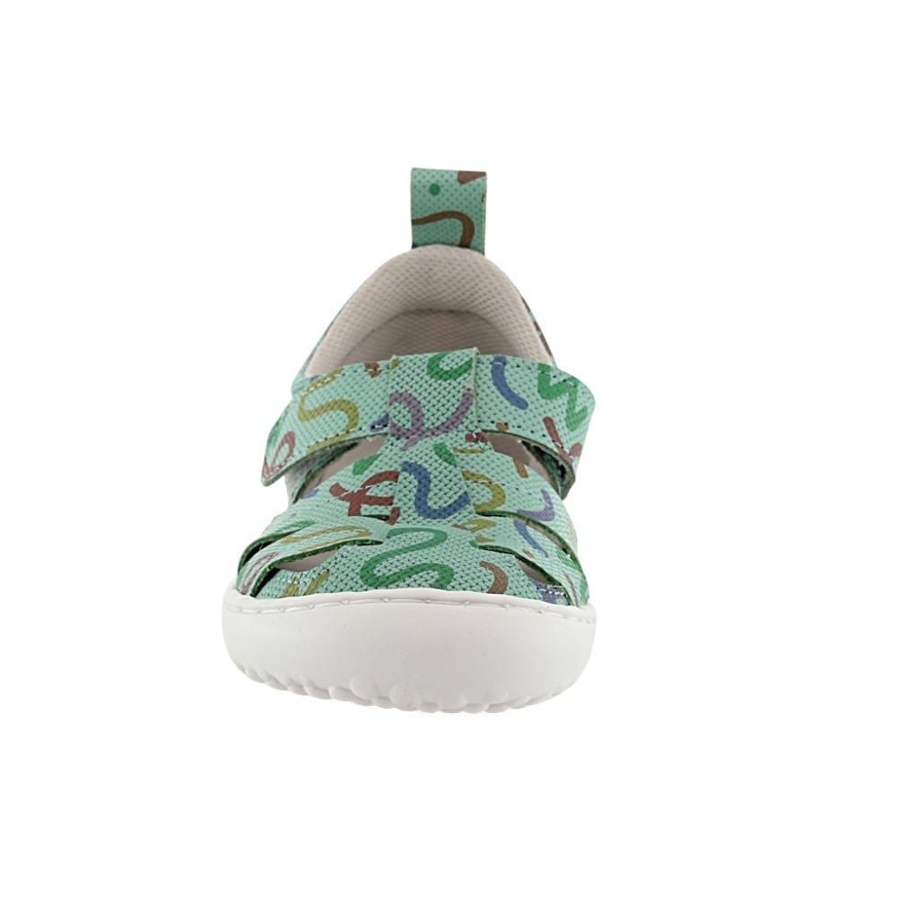 Sandalia respetuosa cerrada Coqueflex Verde Multicolor