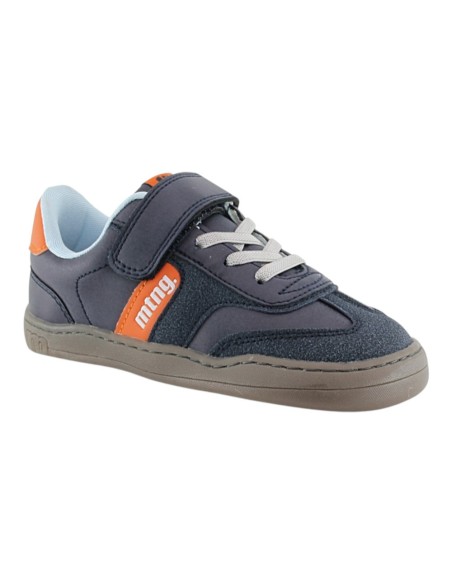 Zapatillas barefoot Mustang Free Marino-Naranja