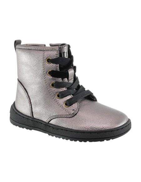 Botines barefoot Mustang Alaska Cordones Plata