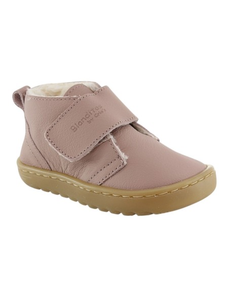 Botines barefoot forrados borrego Blanditos Ottawa Rosa