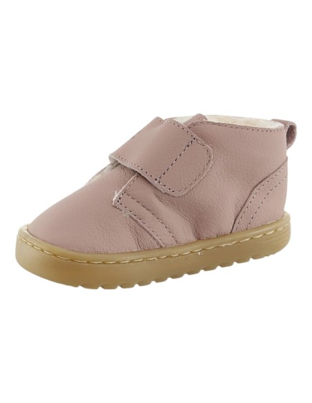 Botines barefoot forrados borrego Blanditos Ottawa Rosa