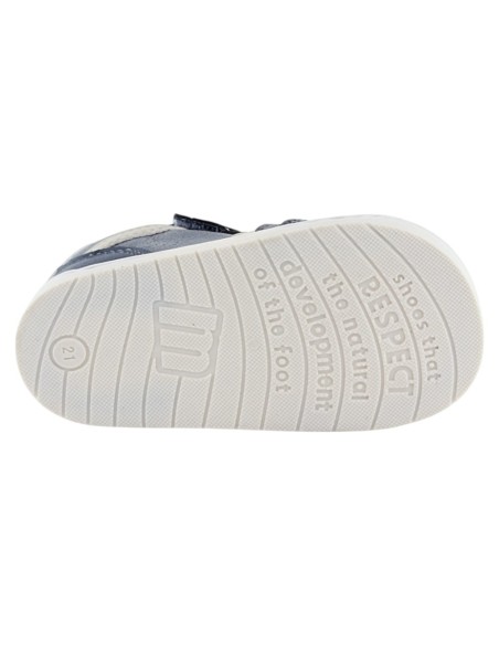 Zapatillas barefoot Mustang Free Respect Azul-Gris