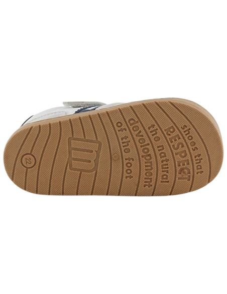 Zapatillas barefoot Mustang Free Respect Blanco-Marino