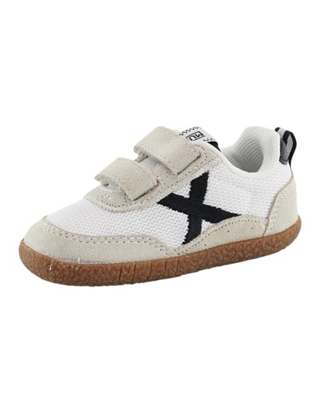 Zapatillas barefoot Munich Baby Koda Blanco-Negro