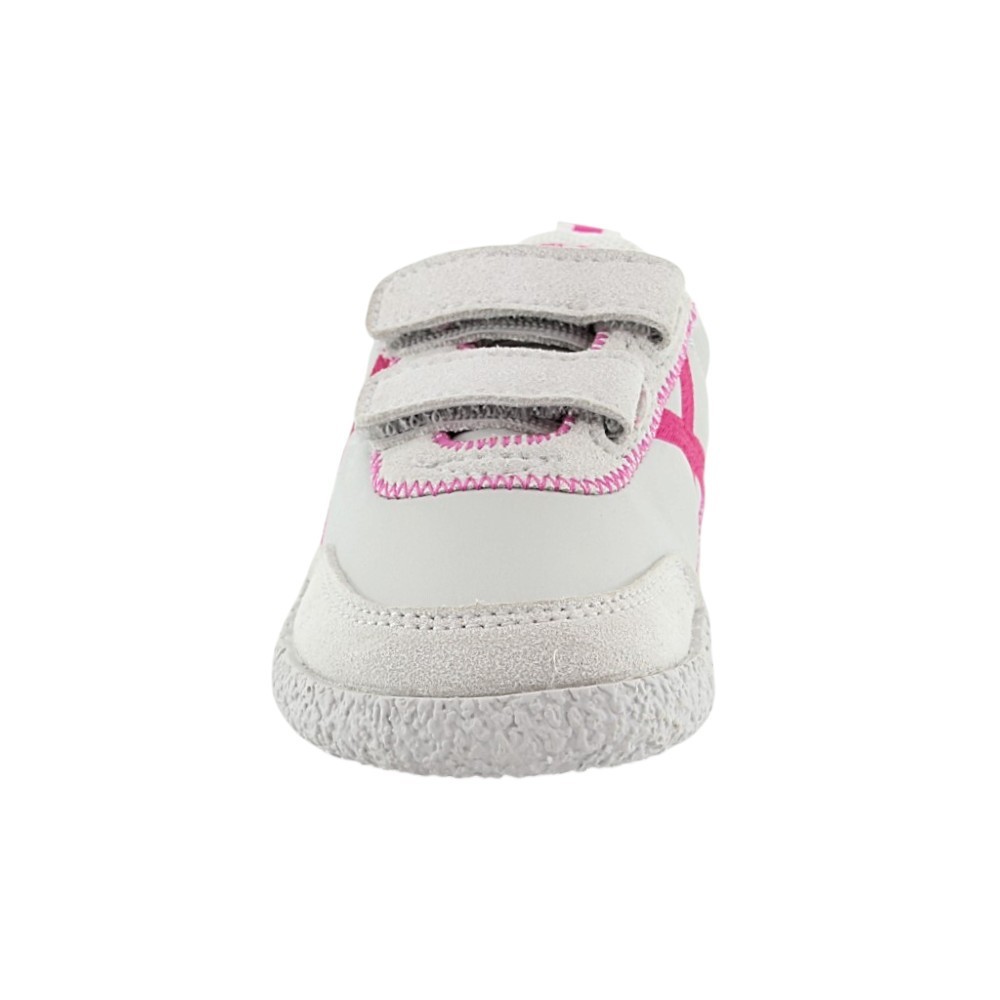 Zapatillas barefoot Munich Baby Koda Blanco-Fucsia