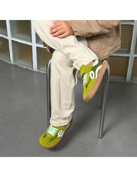 Zapatillas barefoot Lejan One Kids Dark Citron Green