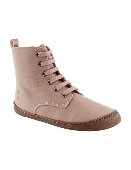 Botines barefoot Flexi Nens 9085-R Rosa Forro térmico