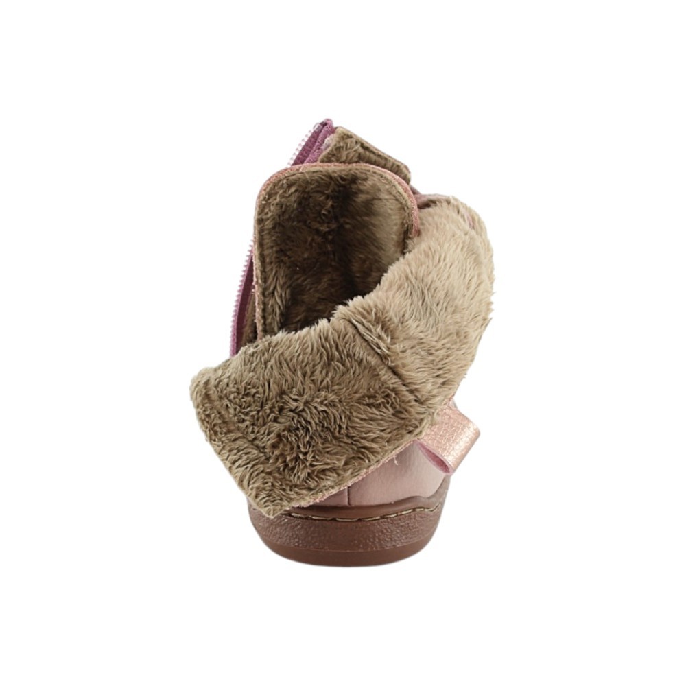 Botines barefoot Flexi Nens 9085-R Rosa Forro térmico