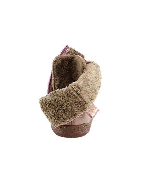 Botines barefoot Flexi Nens 9085-R Rosa Forro térmico