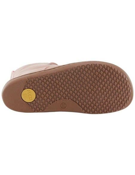 Botines barefoot Flexi Nens 9085-R Rosa Forro térmico