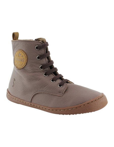 Botines barefoot Flexi Nens 9087-R Tabaco forro térmico