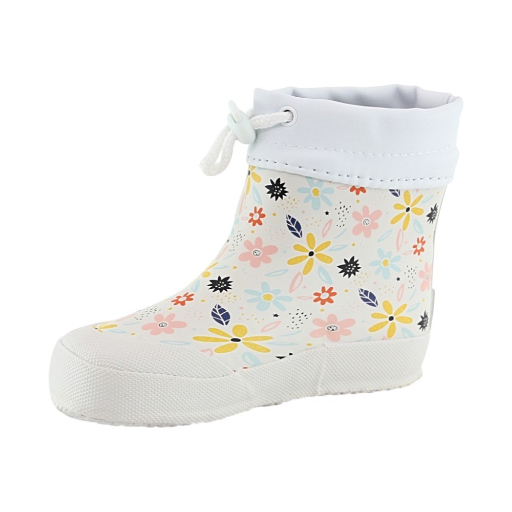 Botas de agua barefoot Koel Flowers White
