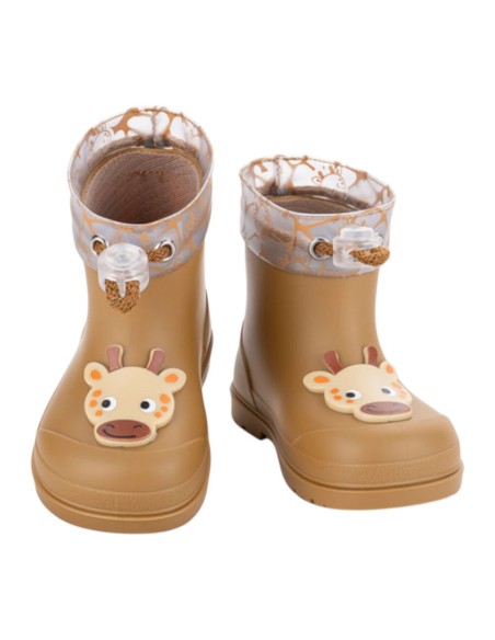 Botas de agua barefoot Mendi Jirafa Mostaza