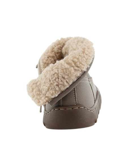 Bota barefoot Andanines Taupe borrego interior