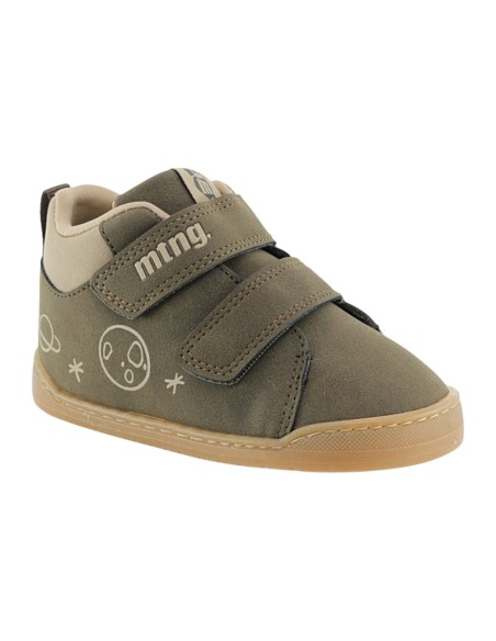 Botines barefoot Mustang Respect Kaki Dibujos