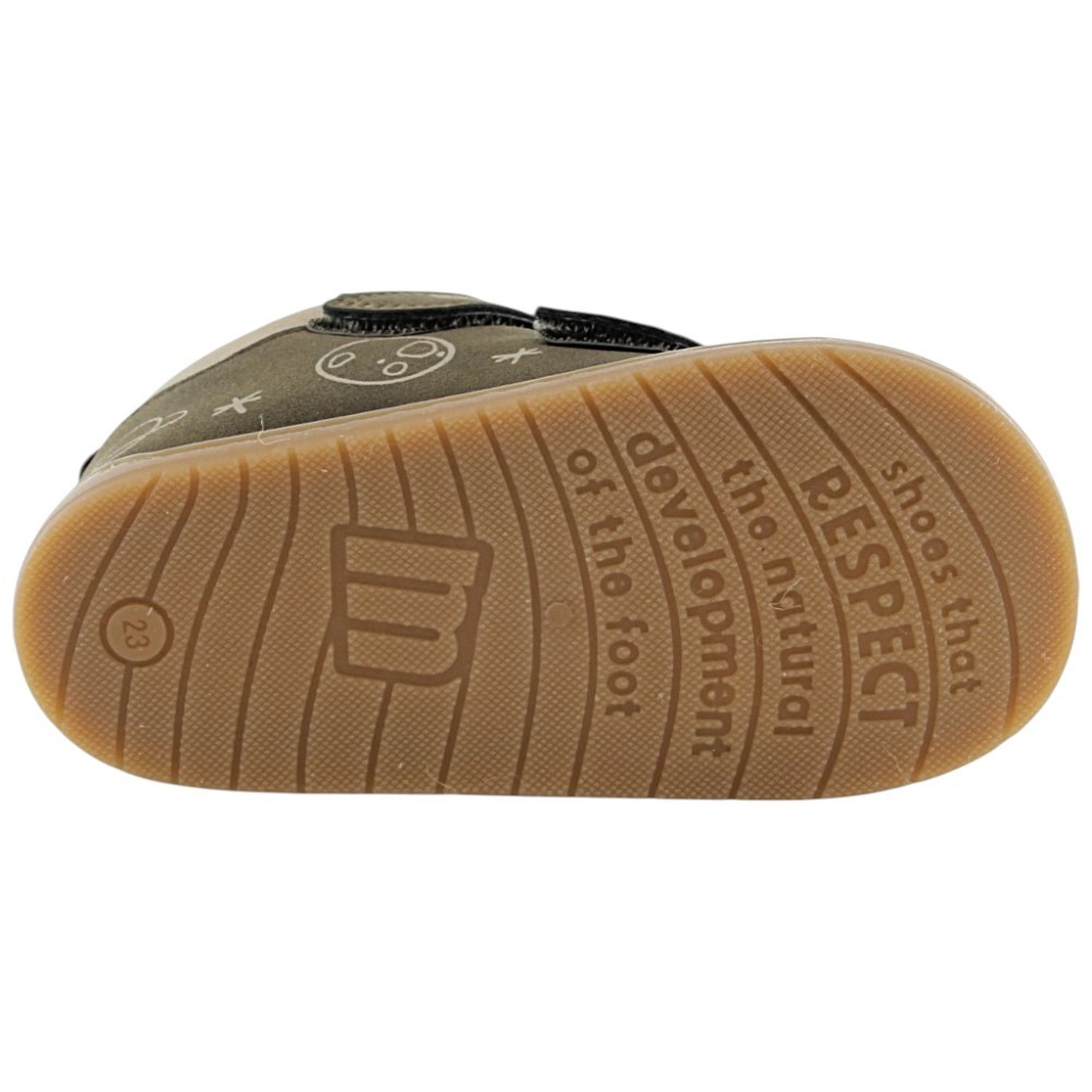 Botines barefoot Mustang Respect Kaki Dibujos