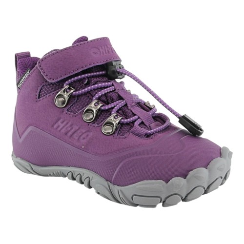 Botines barefoot impermeables Hi-Tec Figaro Lux Mid Lila