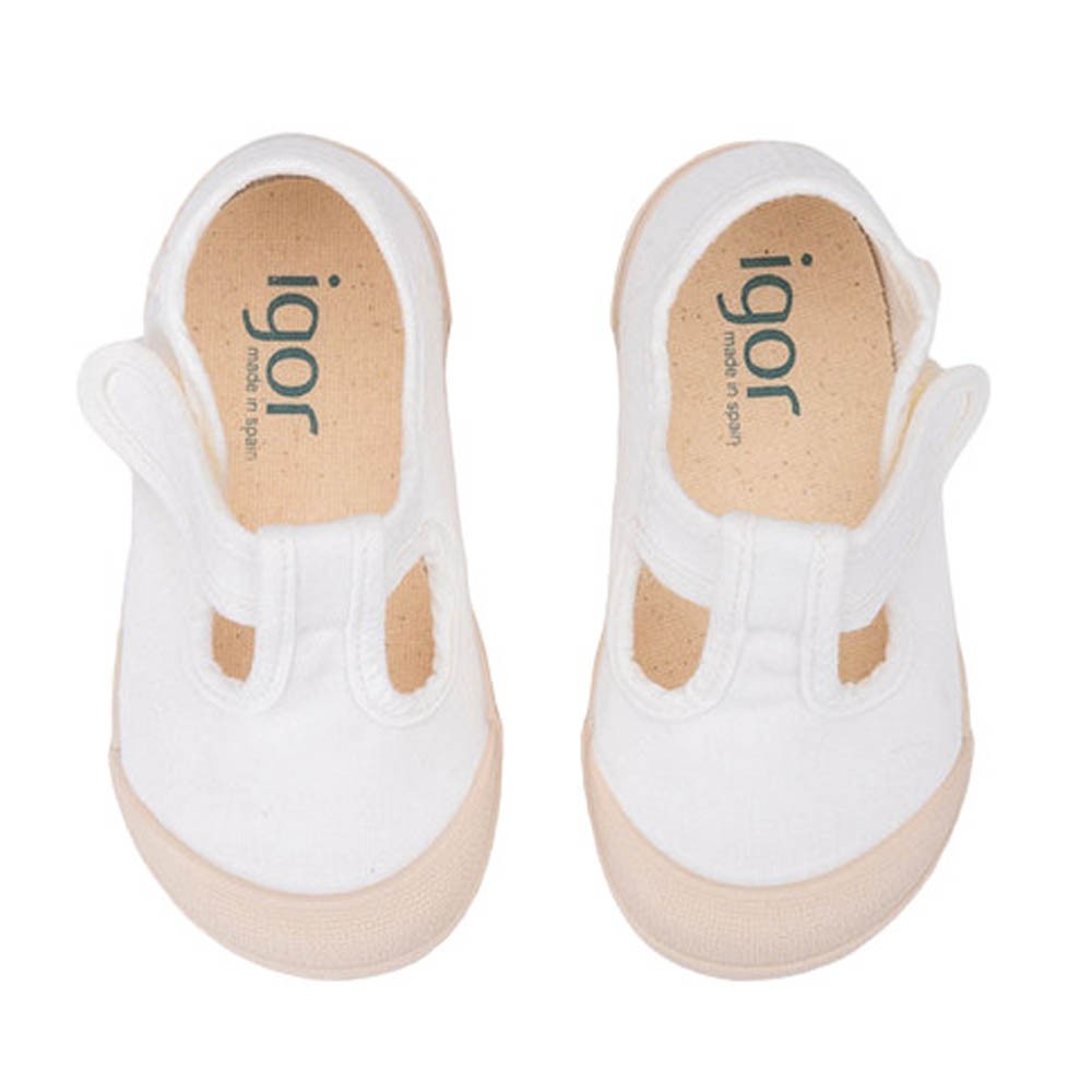 Zapatillas de lona barefoot Igor Pepito Blanco
