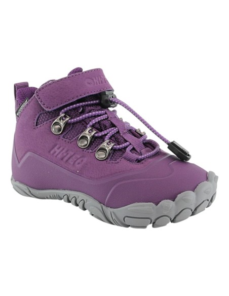 Botines barefoot impermeables Hi-Tec Figaro Lux Mid Lila