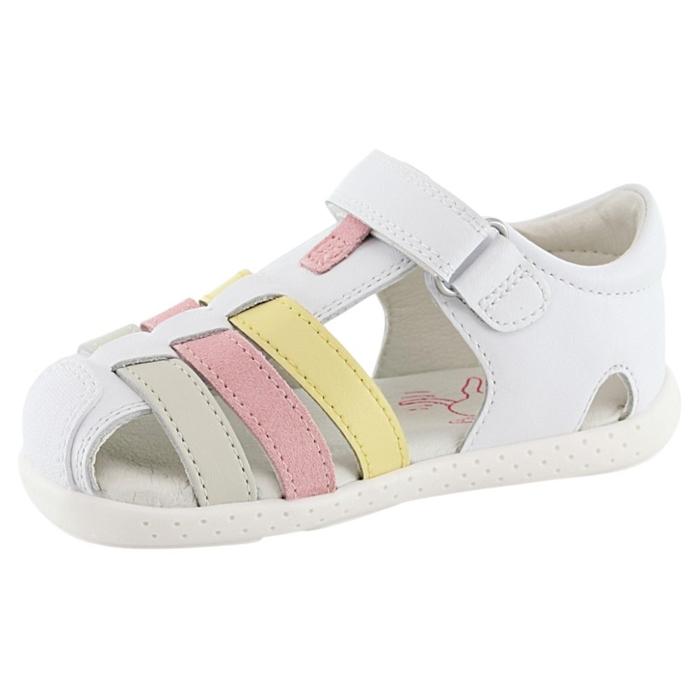 Sandalias barefoot Garvalín 262325 Blanco-Rosa
