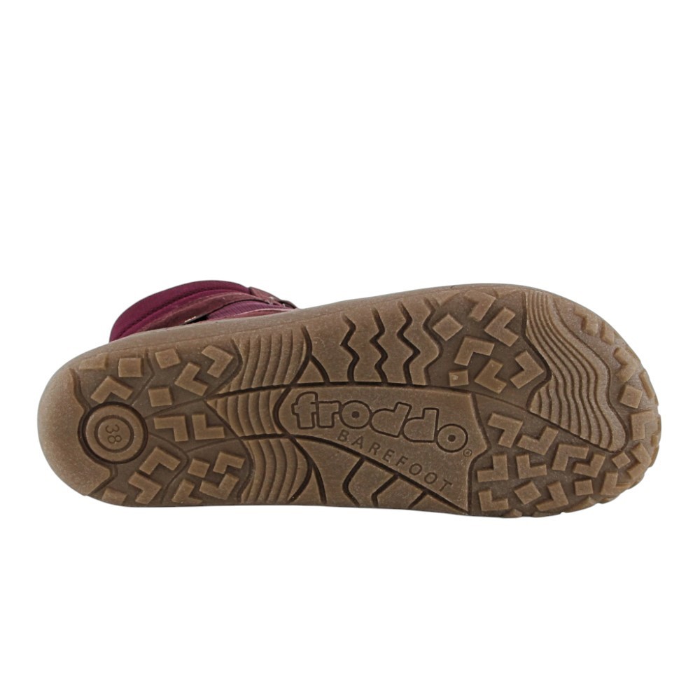 Botines barefoot impermeables Froddo Tex laces Granate