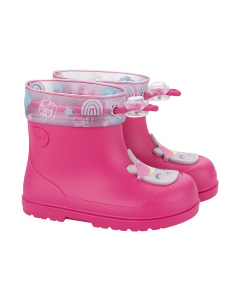 Botas de agua barefoot Mendi Unicornio Fucsia