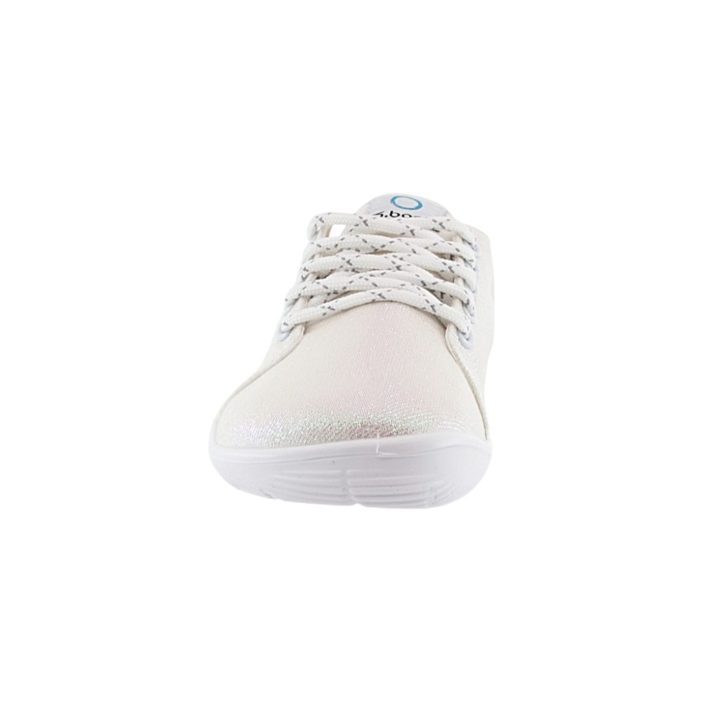 Zapatillas de lona barefoot 4.Bare 4.Urban Blanco Metalizado
