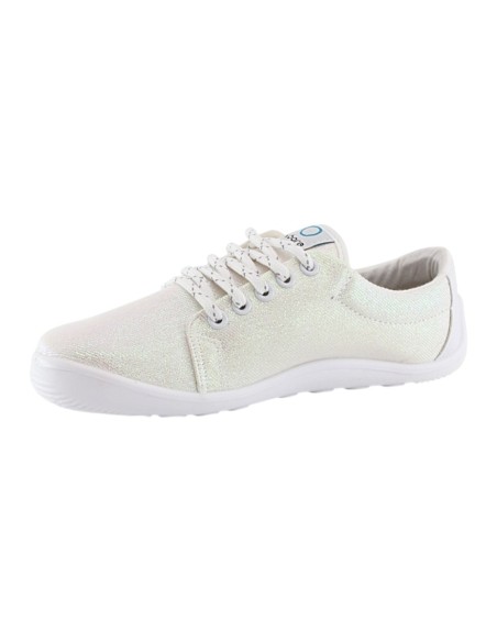 Zapatillas de lona barefoot 4.Bare 4.Urban Blanco Metalizado