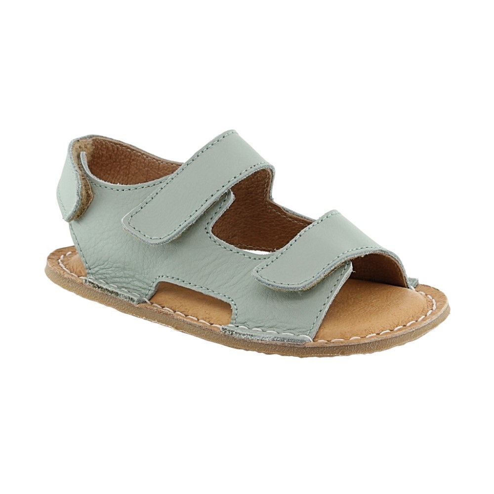 Sandalias respetuosas 3 velcros Saltarín Turquesa